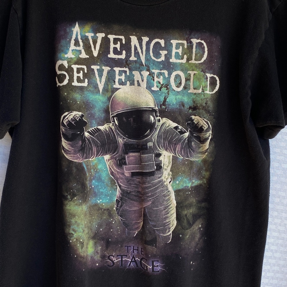 Avenged Sevenfold The Stage Astronaut Graphic Band Tee Shirt Mens Black L - Picture 2 of 4